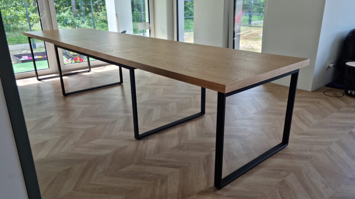 Stół na nogach metalowych typu U XXL - obrazek 3