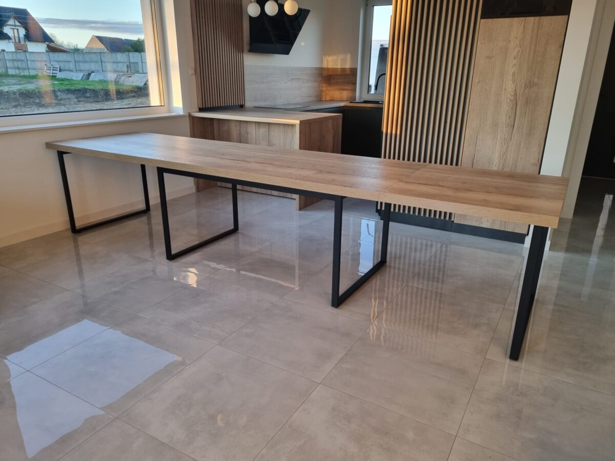 Stół na nogach metalowych typu U XXL - obrazek 4